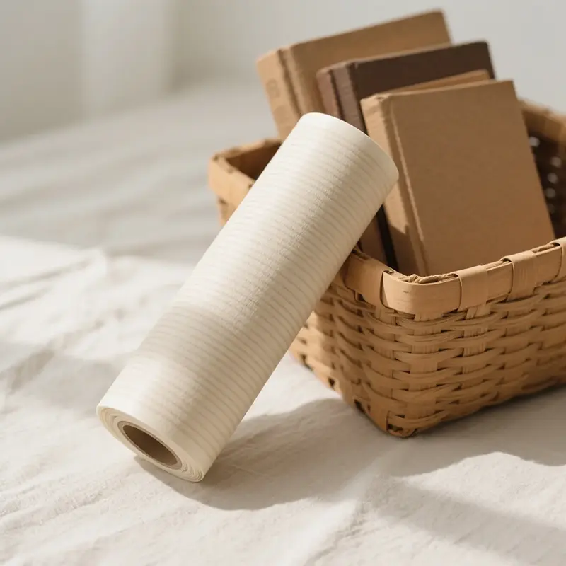 Hållbart träkorn PVC dekorativ film