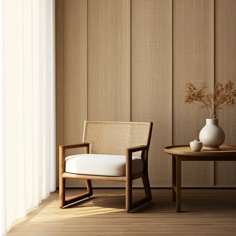 Flerfärgad träkorn PVC dekorativ film