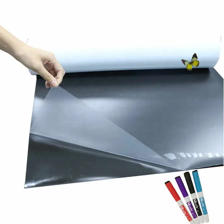 Pp statisk whiteboard skrivande film vita ark roll