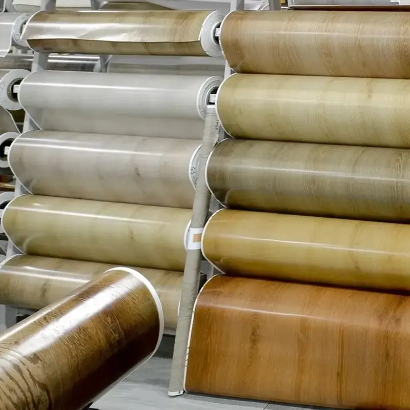 PVC färgdekorfilmer för laminering på WPC -golv