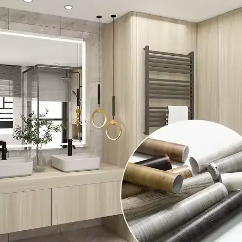 Borttagbar PVC träkornstrukturfilm